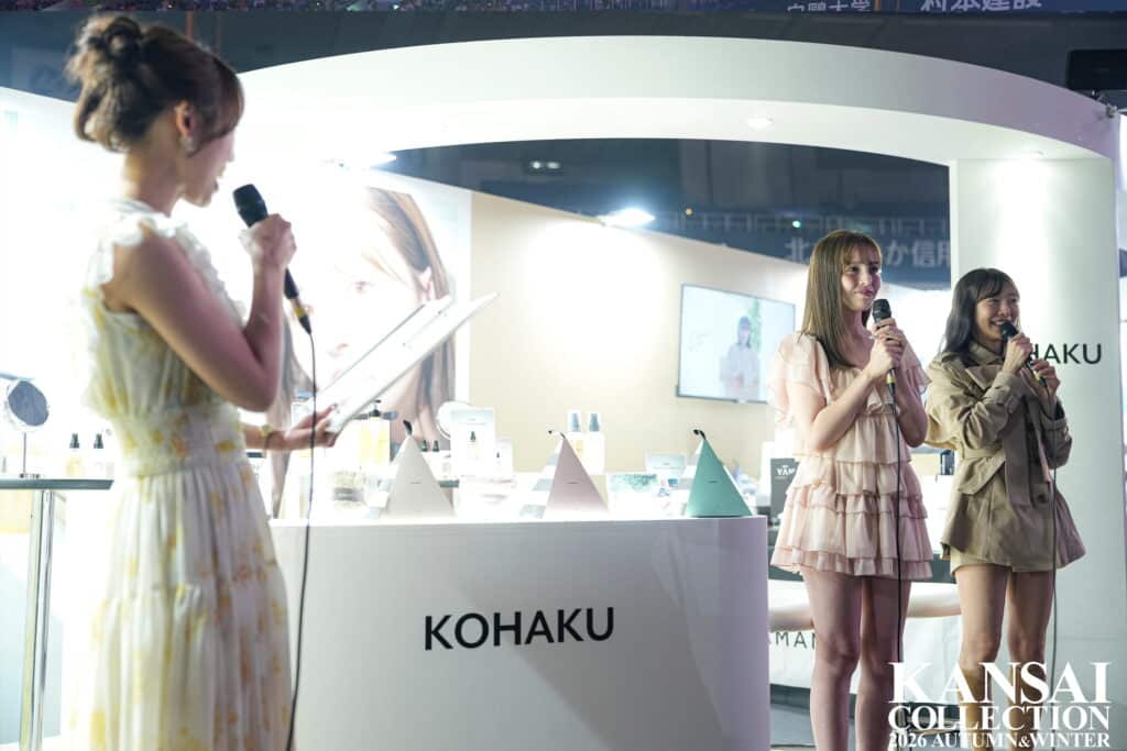 KANSAI COLLECTION 2026A/W」に出展したKOHAKUブース